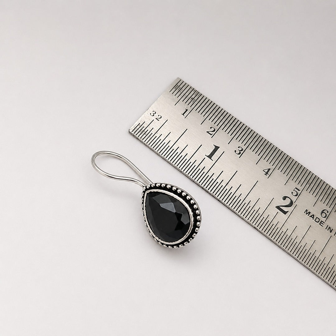 Kaleido Edit: Deep Black Stone Earring
