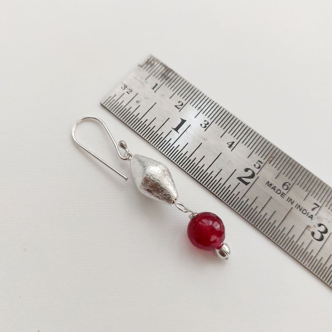 Dholki Royale: Dholki Bead Necklace and Earring Set with Rlack Beads