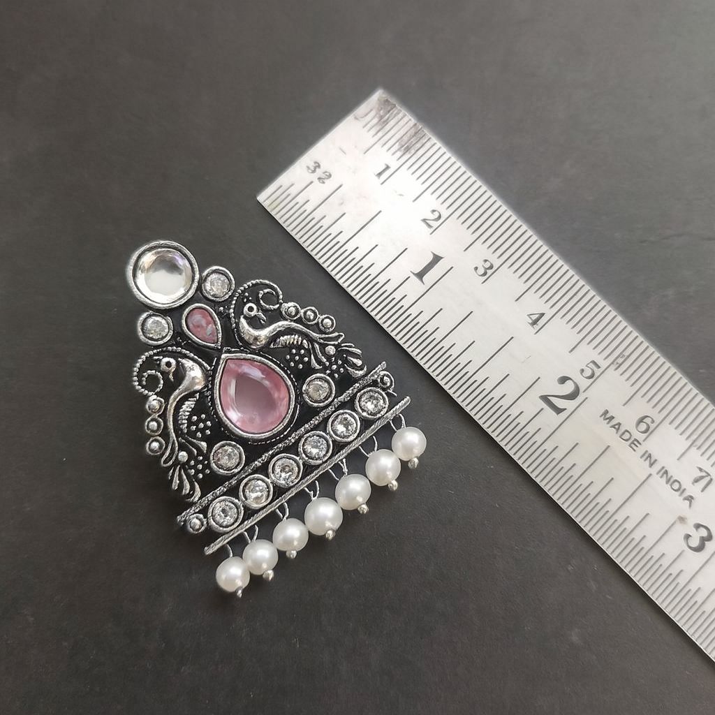 Shubhra : Layered pearl necklace Set-Pink (Limited Edition)