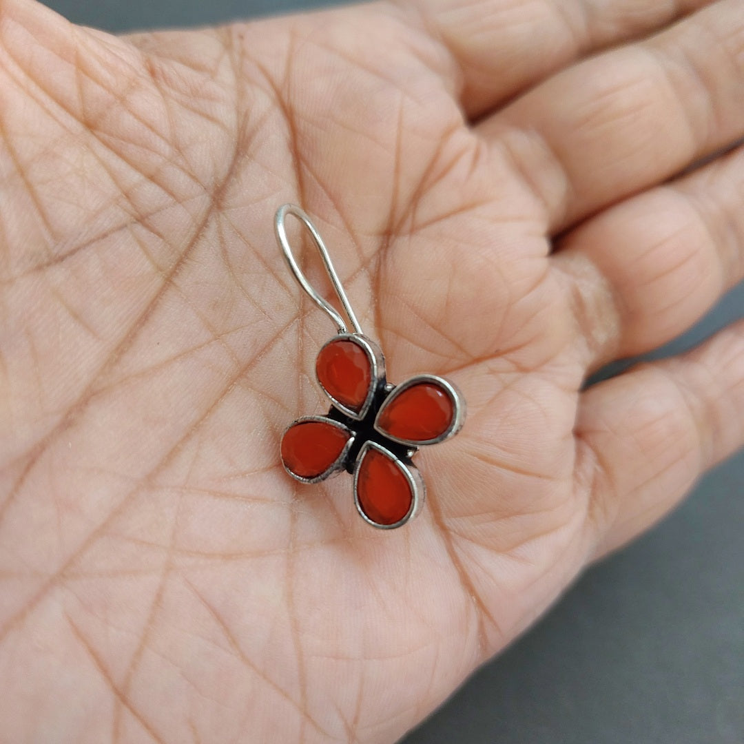 Scarlet Petal Delight: Valentine's Day Gift Earrings