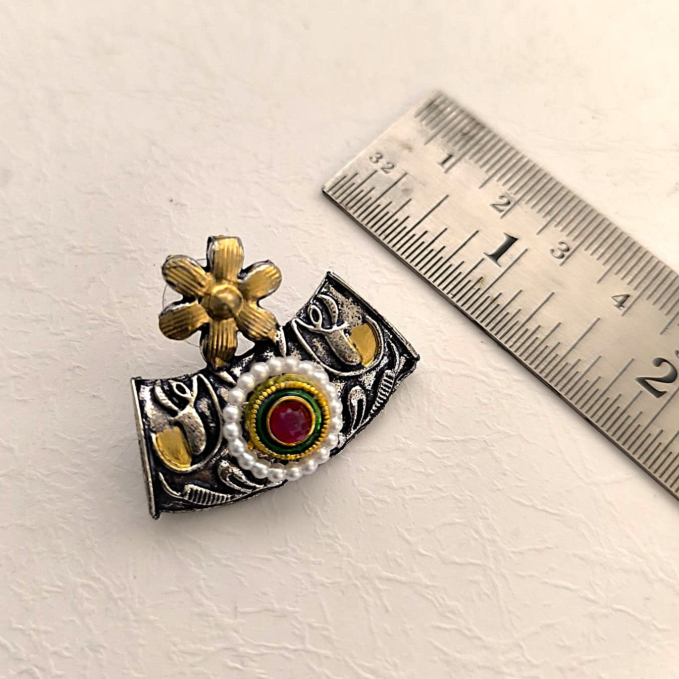 Rajasi: Heritage Inspired Silver Replica Necklace and Earring Set