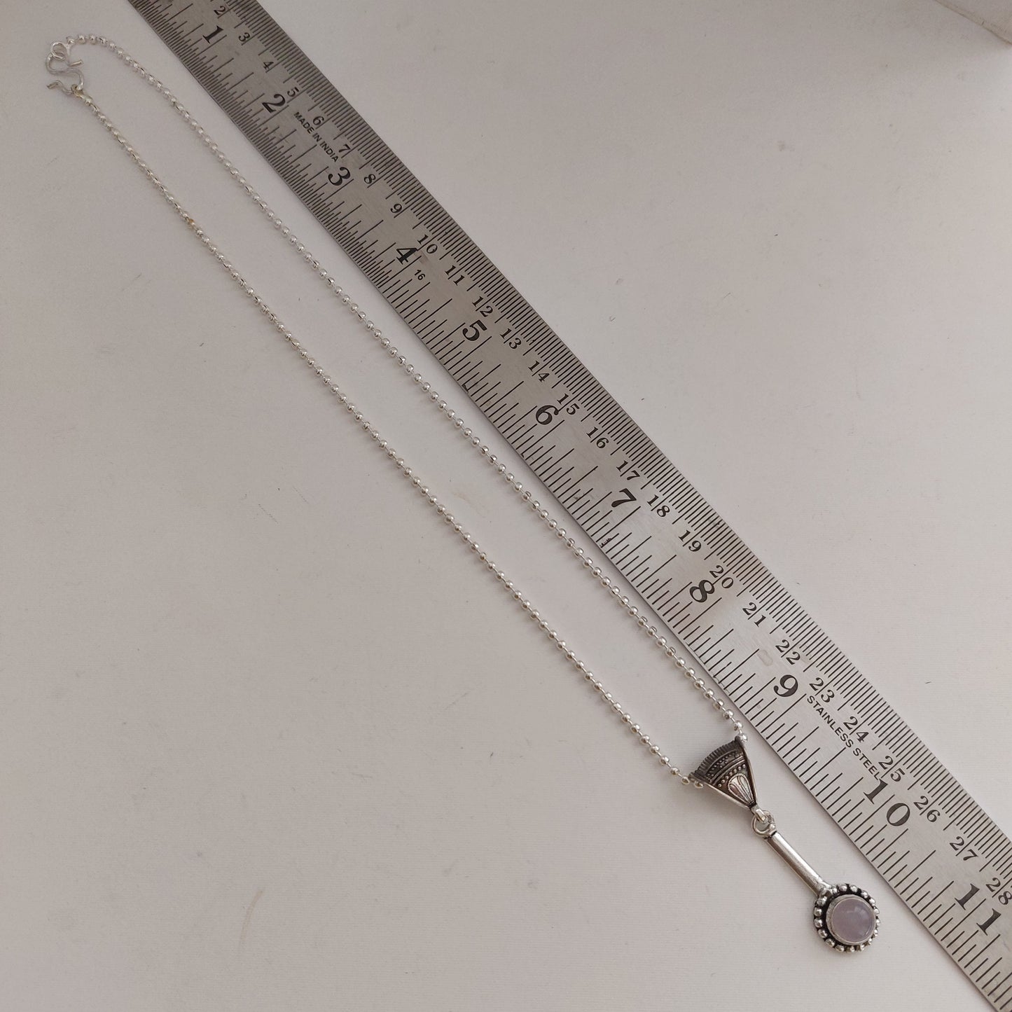 Rose Drop: Simple Pendant and Earring Set