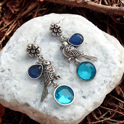 Wings Of Paradise : Blue Stone Earrings