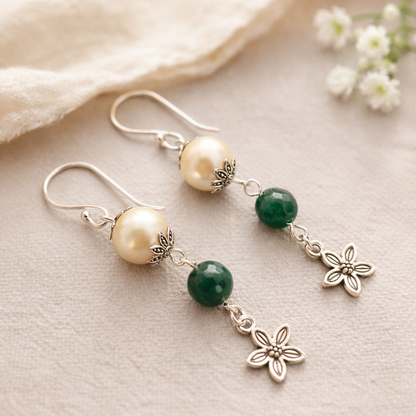 Pearly Green Agate Ear Drops