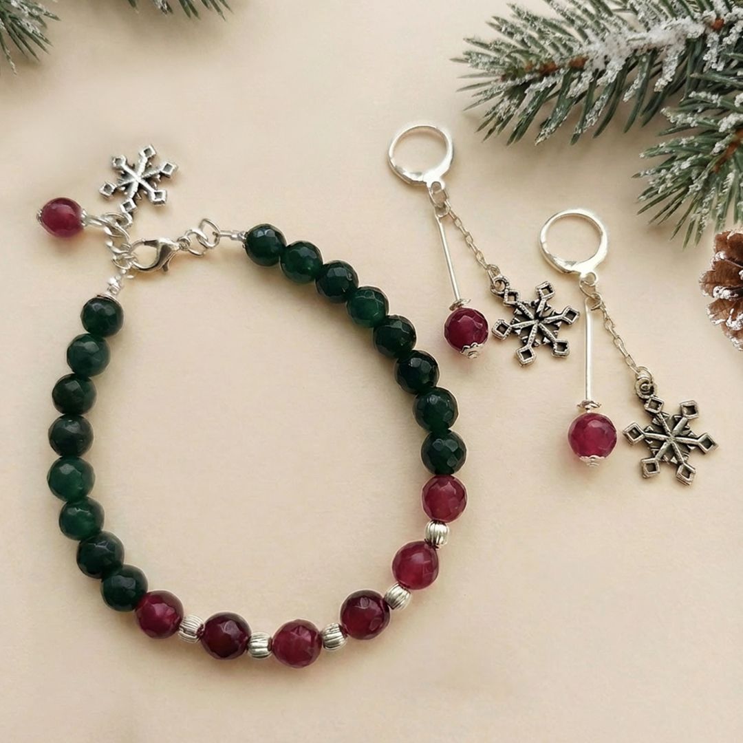 Merry & Glow: Bracelet and Earring Combo