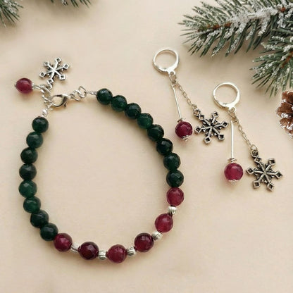 Merry & Glow: Bracelet and Earring Combo