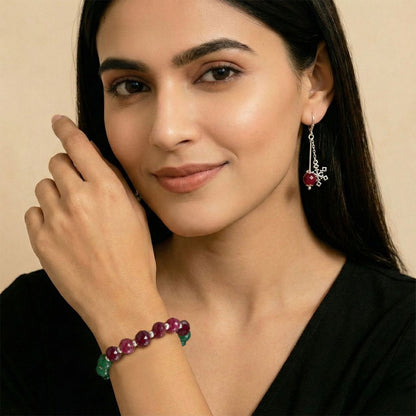 Merry & Glow: Bracelet and Earring Combo