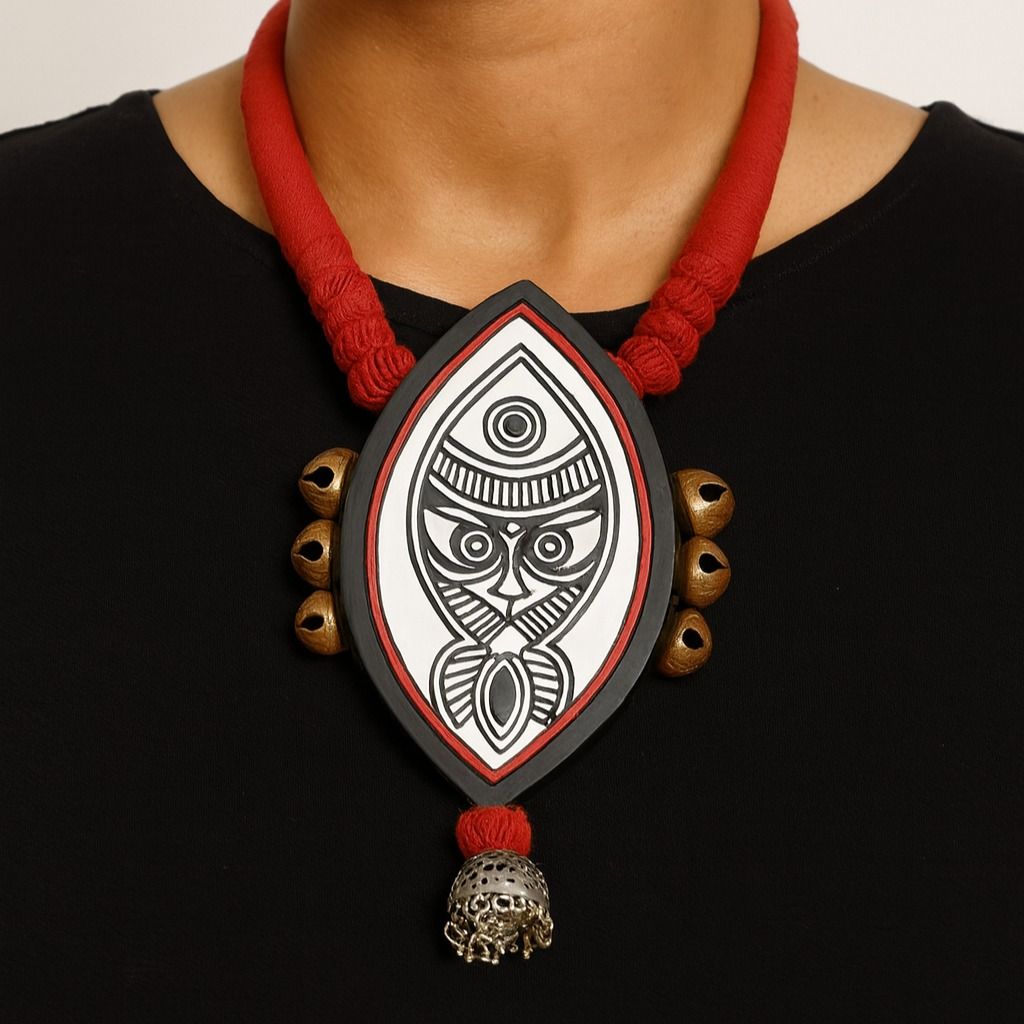 Matsrika : Handcrafted Teracotta Necklace and Earring Set