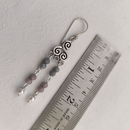 Twirl and Shine: Twisted Crystal Beads Necklace and Earring Set