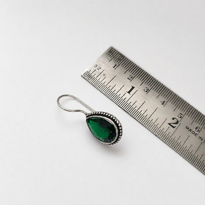 Kaleido Edit: Emerald Green Stone Earring