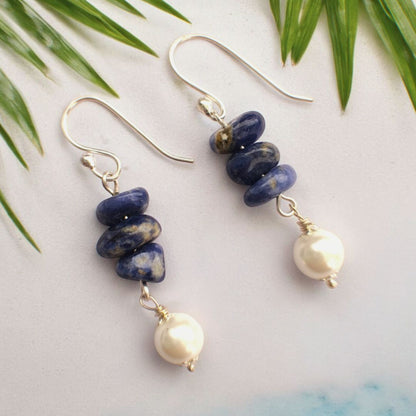 Twilight : Lapis Drop Earring