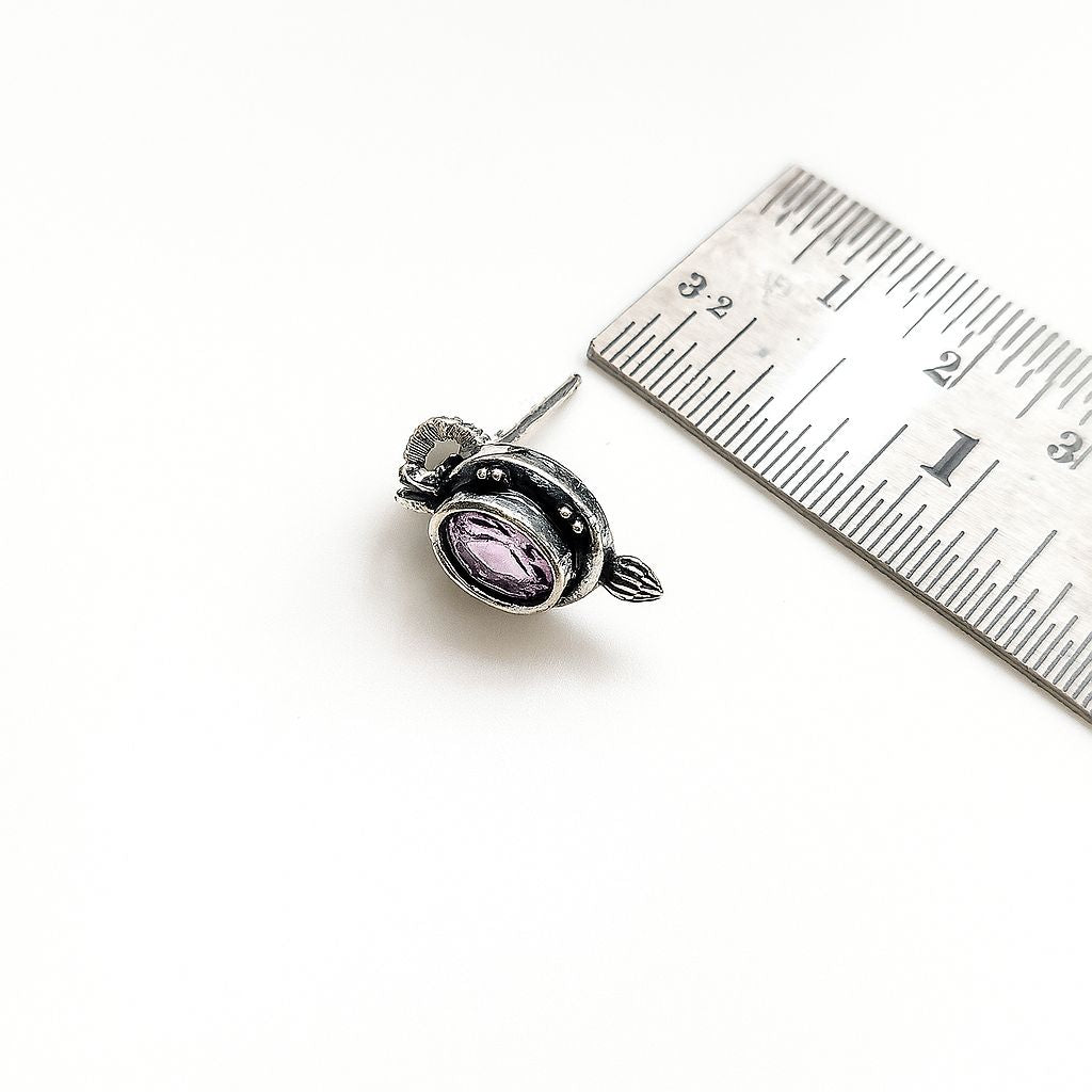 Tinge Tales: Lavender Stone Ethnic Necklace and Earring Set