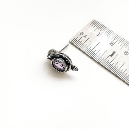 Tinge Tales: Lavender Stone Ethnic Necklace and Earring Set