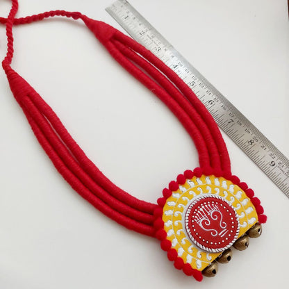 Shilpika: Handcrafted Teracotta Necklace and Earring Set