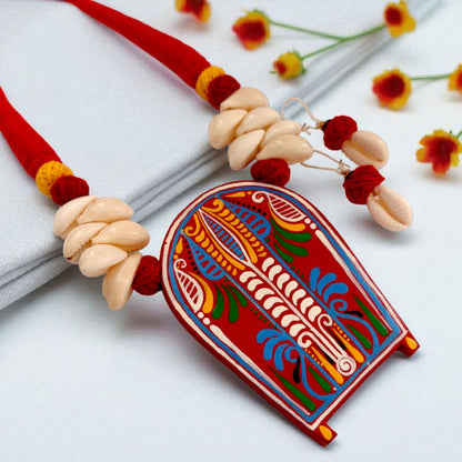 Alokya : Handcrafted Teracotta Necklace and Earring Set