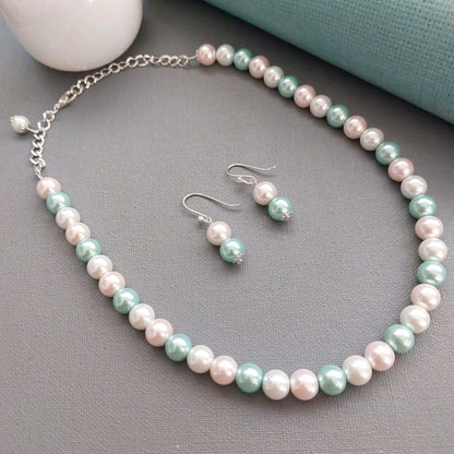 Pastel Bonanza: Pearl Necklace Set