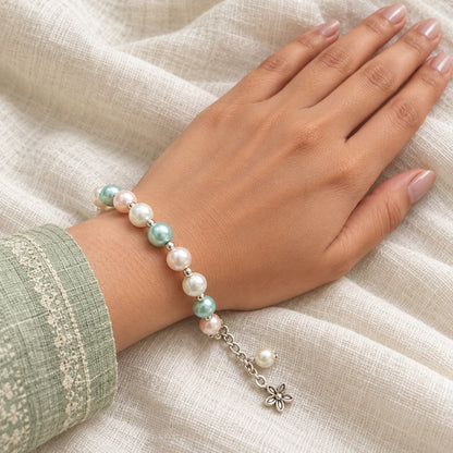 Pastel Pearl Elegance Bracelet