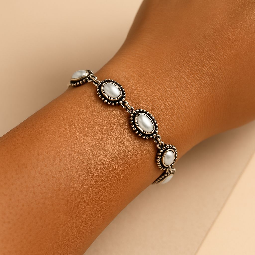 Classic Pearl Link Bracelet