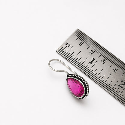 Kaleido Edit: Rich Majenta Stone Earring