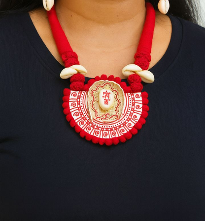 Alankrita: Handcrafted Teracotta Necklace and Earring Set