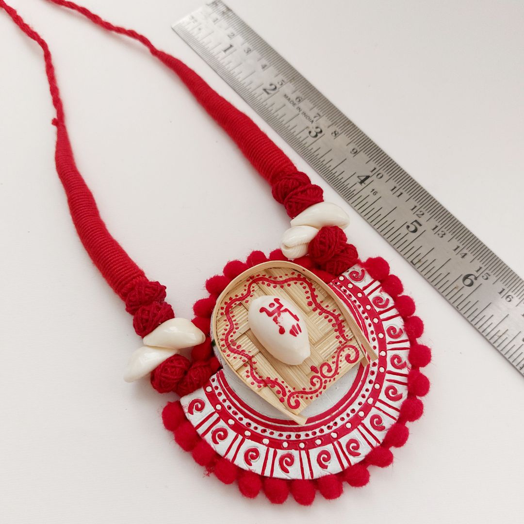 Alankrita: Handcrafted Teracotta Necklace and Earring Set