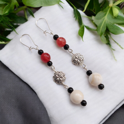 Classic Daily Dangle Beaded Earrings - Main Image