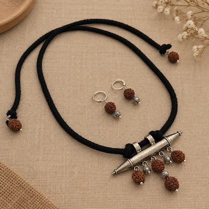 Ishani: Handmade Rushrakha Motif Necklace and Earring Set