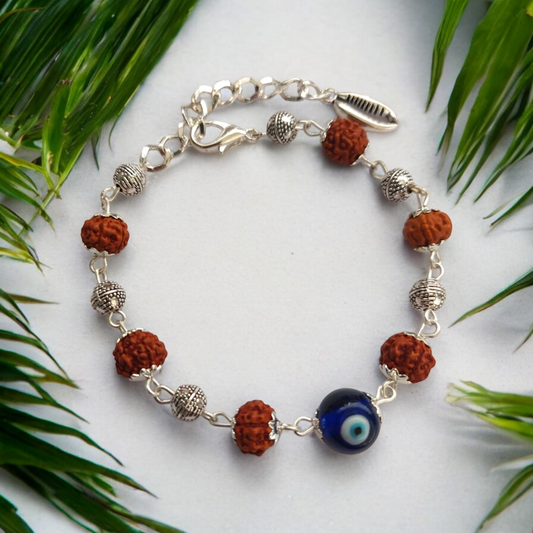 Rudraksha Evil Eye Bracelet