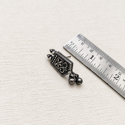 Kaalindi: Oxidized Choker and Earring Set