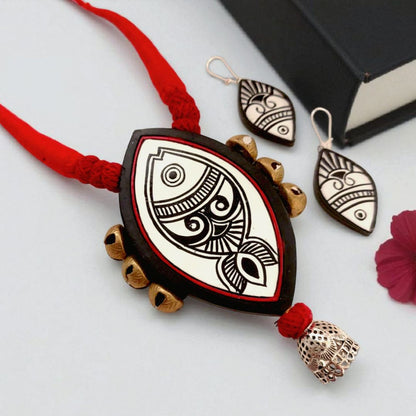 Matsrika : Handcrafted Teracotta Necklace and Earring Set