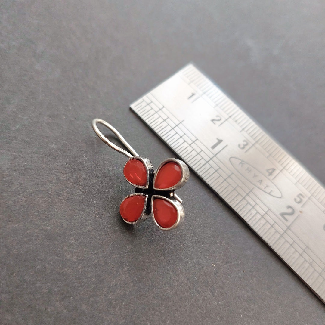 Scarlet Petal Delight: Valentine's Day Gift Earrings