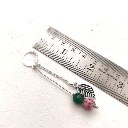 Spring Laurel: Handmade Leaf Charm Earrings