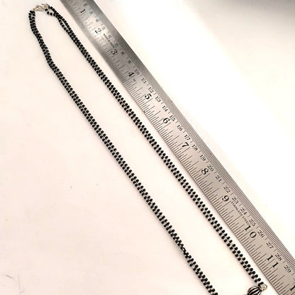 Ishya: Majenta Srone Double Layered Chain Pendant and Earring set