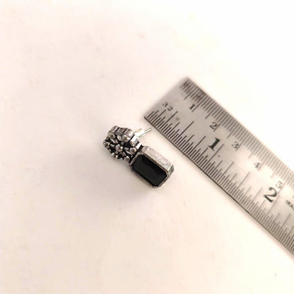 Ethnic Treasure: Black and Red Stone Necklace and Earring Set