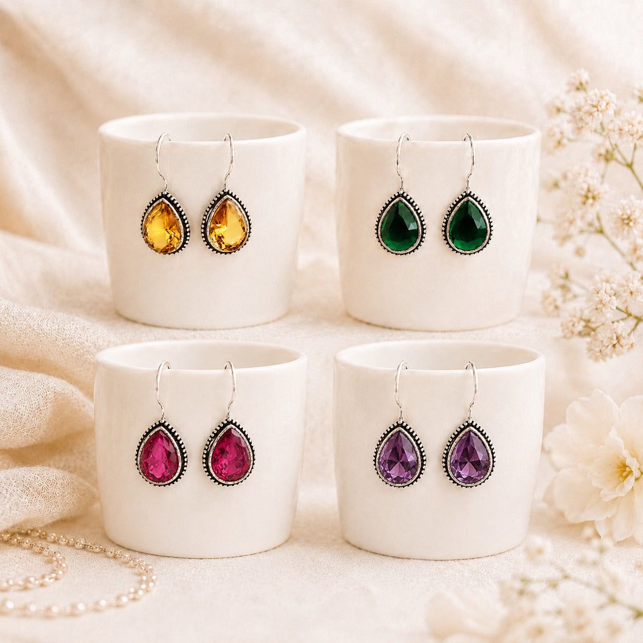 Kaleido Bonanza Set 2: Combo Set of 4 Earrings