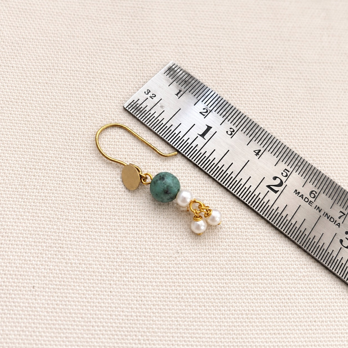Niharika: Layered Pearl Necklace with Pendant and Earring