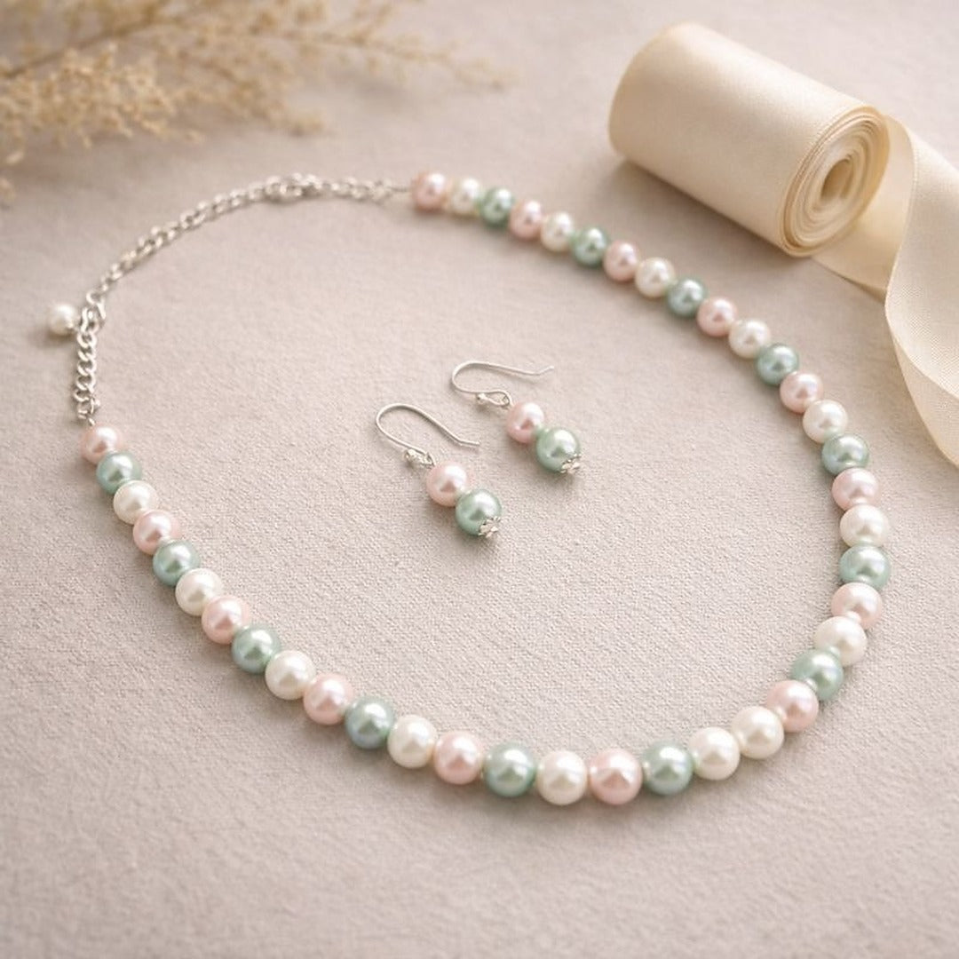 Pastel Bonanza: Pearl Necklace Set