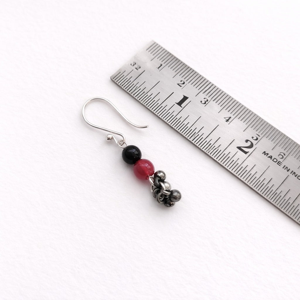 Rustic Soul: Handmade Silver Toned Pendant and Earring Set