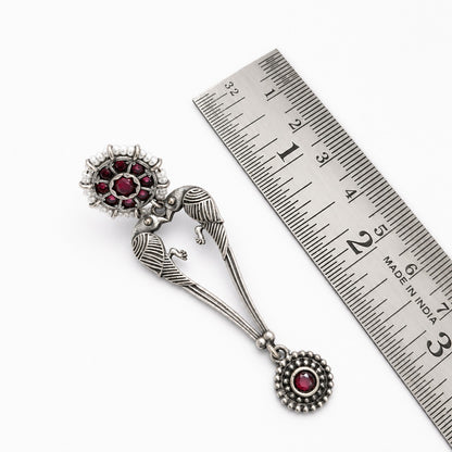 Pakhi: Pink Stone Dangler Earrings