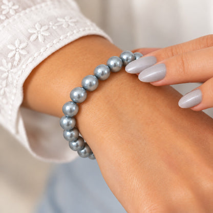 Dusky Grey Pearl Bracelet
