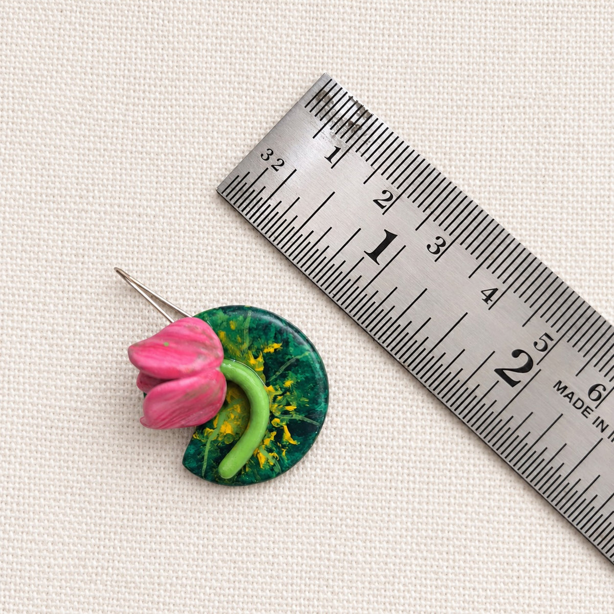 Kumud: Lotus Inspired Clay Necklace and Earring Set