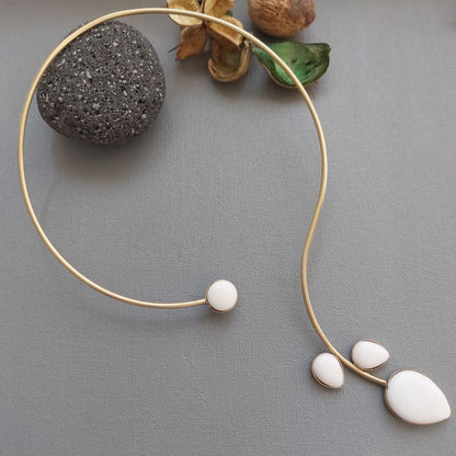 Moonlit Brass Necklace