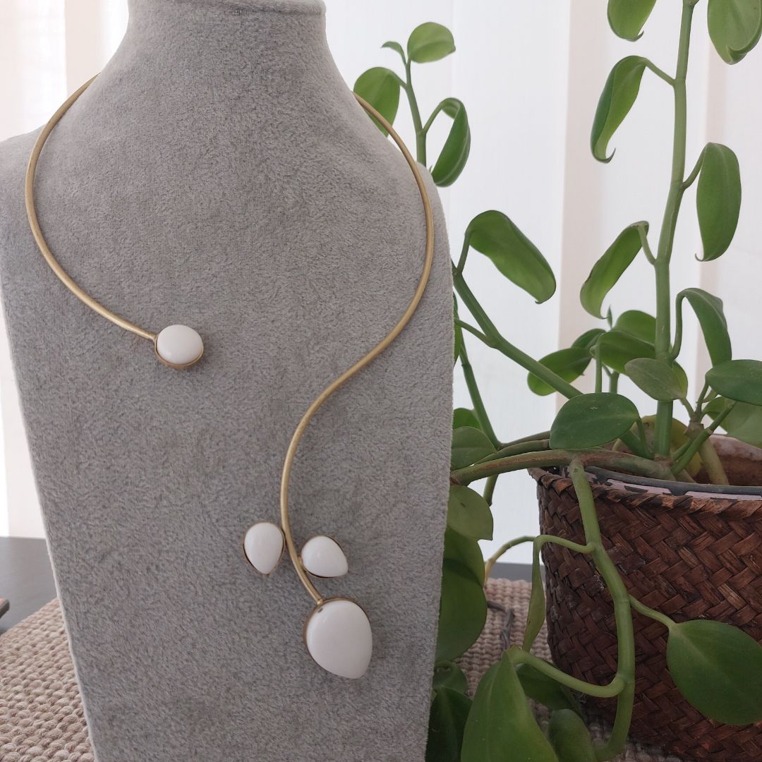 Moonlit Brass Necklace