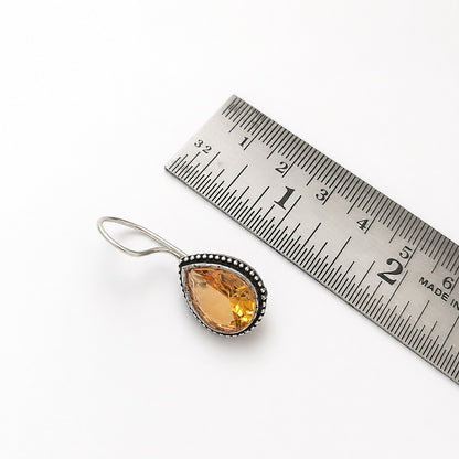 Kaleido Edit: Shiny Yellow Stone  Earring
