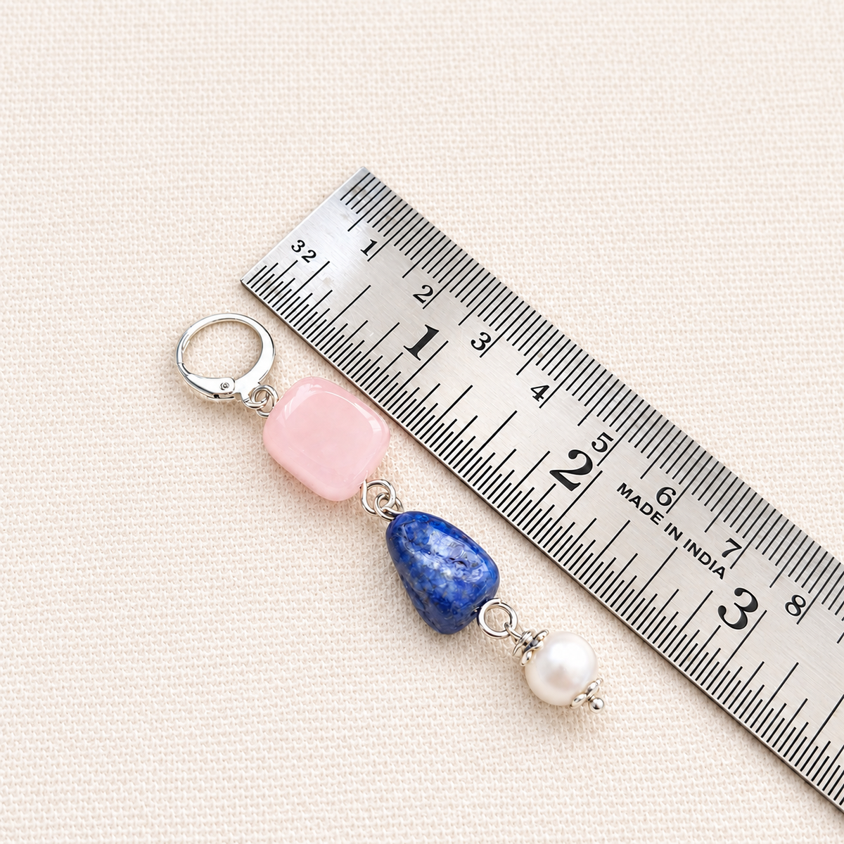 Blush & Blue: Handmade Trendy Beaded Earrings