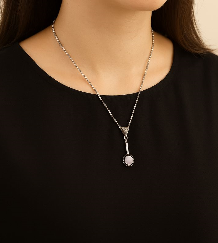 Rose Drop: Simple Pendant and Earring Set